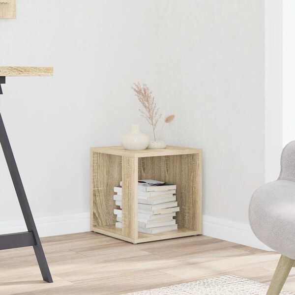 vidaXL Side Table Sonoma Oak 33x33x34.5 cm Engineered Wood