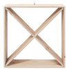 vidaXL Wine Rack 4 pcs Natural 62 x 25 x 62 cm Solid Pine Wood