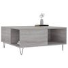 vidaXL Coffee Table Grey Sonoma 80x80x36.5 cm Engineered Wood