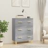 vidaXL Sideboard Grey Sonoma 70x34x90 cm Engineered Wood