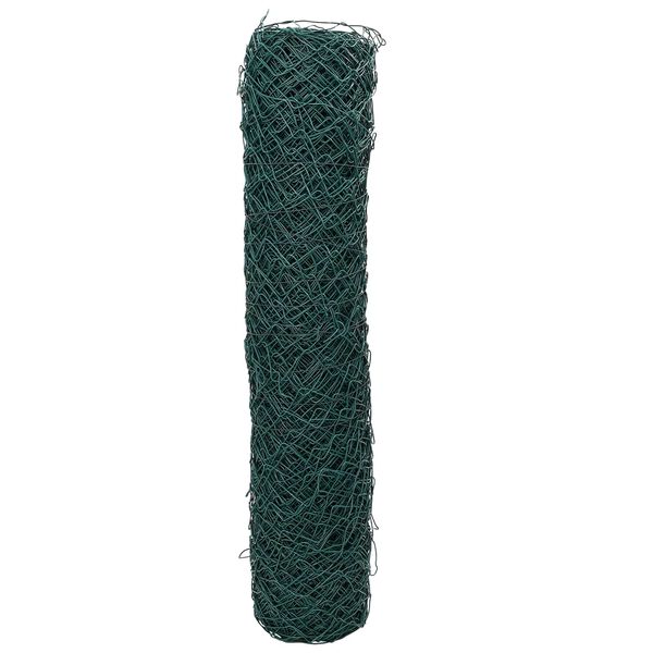 vidaXL Chain Link Fence Green 2 x 20 m Steel