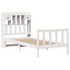 vidaXL Bookcase Bed without Mattress White 90x200 cm Solid Wood Pine