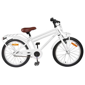 vidaXL Kids Bike 18'' for 5-7 Years Old White