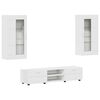vidaXL TV Cabinet Set FLORIN 3 pcs White Engineered Wood