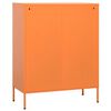 vidaXL Storage Cabinet Orange 80x35x101.5 cm Steel