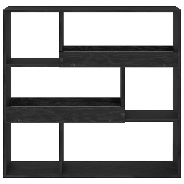 vidaXL Book Shelf Black Oak 100 x 33 x 94.5 cm Engineered Wood