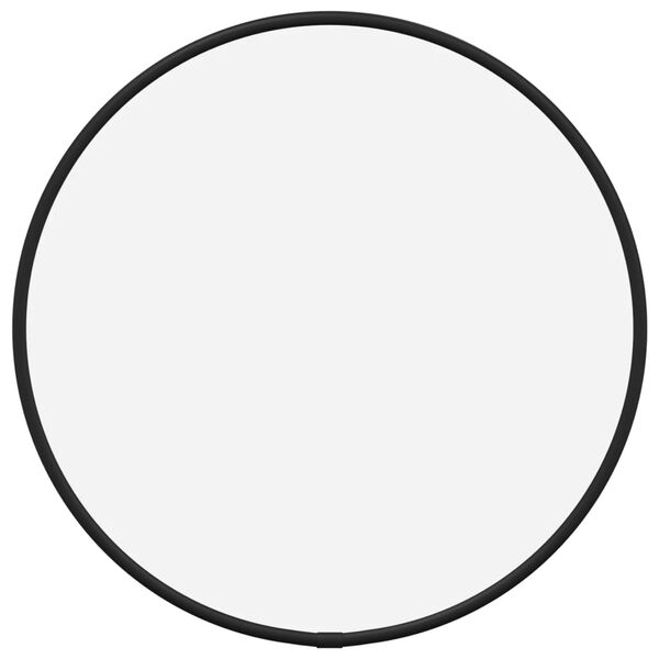 vidaXL Wall Mirror Black Ø 30 cm Round