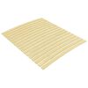 vidaXL Slatted Bed Base | Light Brown | Solid Poplar Wood | Single | Foldable
