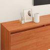 vidaXL Wall Cabinet with Shelf Wall-mounted Wax Brown Solid Pine Wood