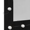 vidaXL Mirror Cabinet Black Oak 60 x 31.5 x 62 cm Engineered Wood