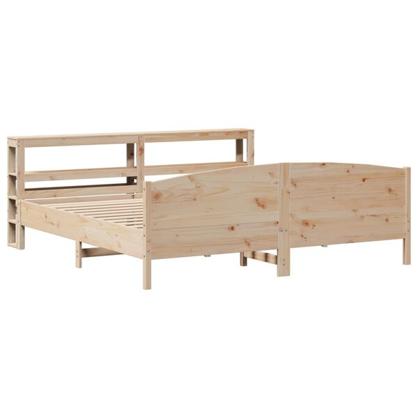 vidaXL Bed Frame without Mattress 200x200 cm Solid Wood Pine