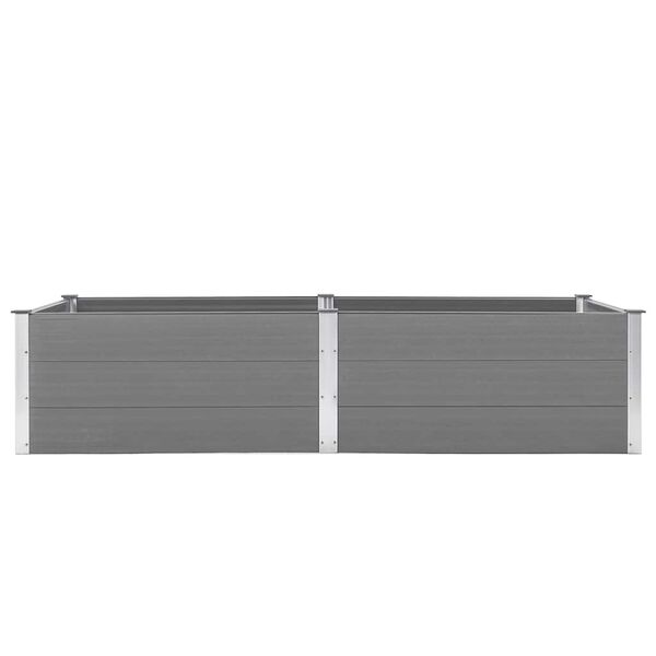 vidaXL Garden Raised Bed 250x100x54 cm WPC Grey