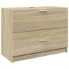 vidaXL Sink Cabinet | Sonoma oak | Engineered wood | Medium | Sink Cabinet