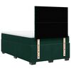 vidaXL Box Spring Bed with Mattress Dark Green 120x200 cm Velvet