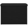 vidaXL Storage Bench Black oak 62 x 42 x 45 cm Engineered Wood