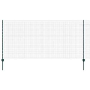 vidaXL Welded Wire Fence with Post 25 x 1.2 m (W x H) PVC-Coated Steel