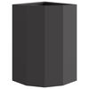 vidaXL Corner Planter Black 30 x 30 x 50 cm Steel