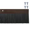 vidaXL Screw-on Door Brush Seals 2 pcs Brown 100 cm Aluminium Alloy