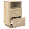 vidaXL Bedside Cabinets 2 pcs with 2 Drawers Sonoma Oak 36x36x68 cm