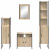 vidaXL Bathroom Furniture Set 4 pcs Sonoma Oak Engineered Wood