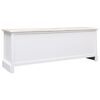 vidaXL TV Cabinet White&Light Brown 108x30x40 cm Solid Wood Paulownia