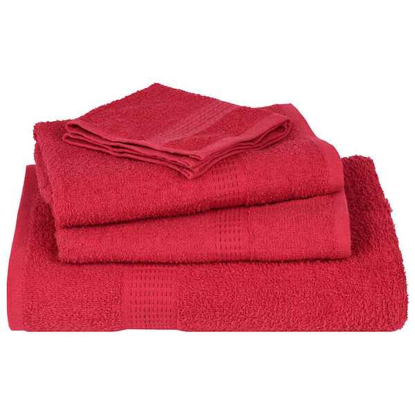 vidaXL Guest Towels "FROGN" 10 pcs Red 30x50 cm 360 gsm