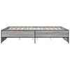 vidaXL Bed Frame without Mattress Grey Sonoma 160x200 cm