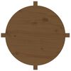 vidaXL Coffee Table Honey Brown Ø 62.5x45 cm Solid Wood Pine