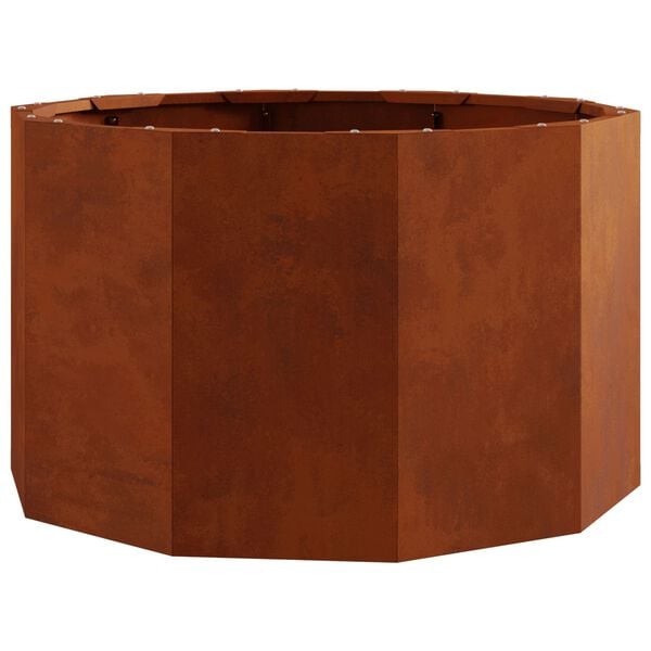 vidaXL Planter Rusty 60 x 60 x 35 cm Weathering Steel