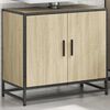 vidaXL Bathroom Sink Cabinet Sonoma Oak 65x33x60 cm Engineered Wood