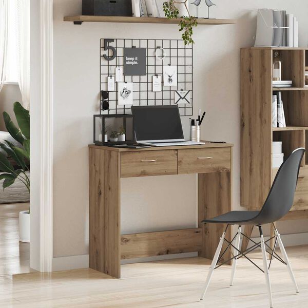 vidaXL Desk Artisian Oak 80x40x75 cm Engineered Wood