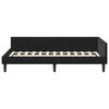 vidaXL Corner Bed Frame with Headboard Black 100 cm x 200 cm Velvet