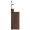 vidaXL Bedroom Dressing Tables with Shelf Brown Oak 80 x 39.6 x 135 cm