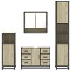 vidaXL 4&nbsp;Piece Bathroom Furniture Set&nbsp;Sonoma Oak Engineered Wood