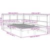 vidaXL Bookcase Bed without Mattress 120x200 cm Solid Wood Pine