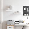vidaXL Floating Wall Shelves 2 pcs High Gloss White 50x23x3.8 cm MDF
