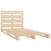 vidaXL Bed Frame without Mattress 75x190 cm Small Single Solid Wood Pine