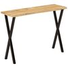vidaXL Console Table with Live Edge 105x33x76 cm Solid Wood Mango