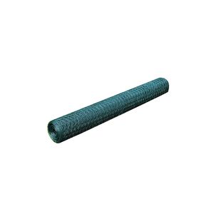vidaXL Chicken Wire Fence with PVC Coating 25x0,5 m Green