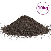 vidaXL Basalt Gravel 10 kg Black 1-3 mm