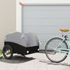 vidaXL Bike Trailer Black and Grey 45 kg Iron