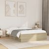 vidaXL Bed Frame without Mattress Sonoma Oak 140x190 cm Engineered Wood