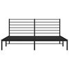 vidaXL Metal Bed Frame without Mattress with Headboard Black 183x213cm