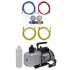 vidaXL Vacuum Pump with 4-way Manifold Gauge Set for Air Conditioning