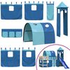 vidaXL Kids' Loft Bed with Tower without Mattress Blue 80x200 cm