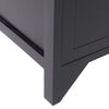 vidaXL Side Cabinet with 6 Drawers Black 60x30x75 cm Paulownia Wood