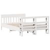 vidaXL Bed Frame without Mattress White 120x190 cm Small Double Solid Wood Pine