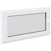 vidaXL Basement Window RISOR 110 x 70 cm PVC and Glass White