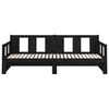 vidaXL Pull-out Day Bed without Mattress Black Solid Wood Pine 2x cm