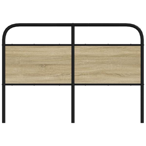 vidaXL Headboard Sonoma Oak 135 cm Steel and Engineered Wood